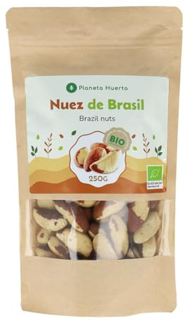 PLANETA HUERTO | Nuez de Brasil ECO 250 g – Semillas Ecológicas Ricas en Proteínas Vegetales, Ácidos Grasos Esenciales y Minerales Vitales