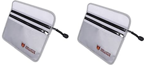 COHEALI 2St Aktenhalter Aufbewahrungstasche für Dokumente Organisator der Dokumentenaufbewahrung smooth zipper büroartikel reißverschluss Mappentasche feuerfeste Aktentasche Aktenregal