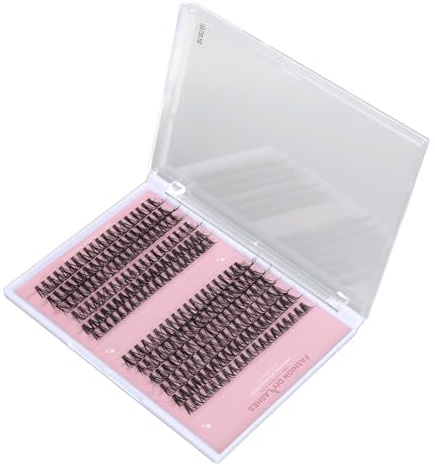 Pestañas Postizas Individuales, Mechones Ligeros de Pestañas Postizas 240 Piezas Realistas para Fiesta (DIY-SET-031)