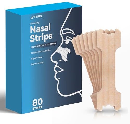 Nasal Strips - 80 Pieces - Nose Strips Snoring Aid for Breathing, Snoring Relief, Allergy Relief, Better Sleep - Snoring Aid Snore Strips - Ideal for Sleep Enhancement & Sports
