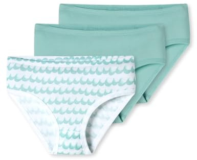 Schiesser Girl's Fine Rib Multipack Briefs, Assorted 10, 98