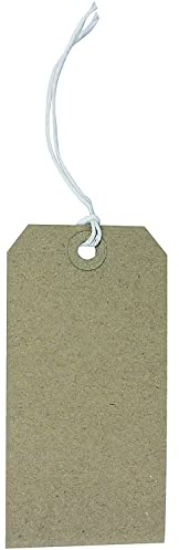 Q-Connect Strung Tag 120x60mm Buff (Pack of 1000)