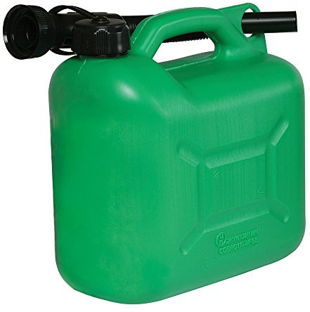 Silverline Plastic Fuel Can 5Ltr Green (847074)