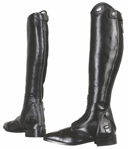 TuffRider Women Leather Regal Field Boots-Black-9
