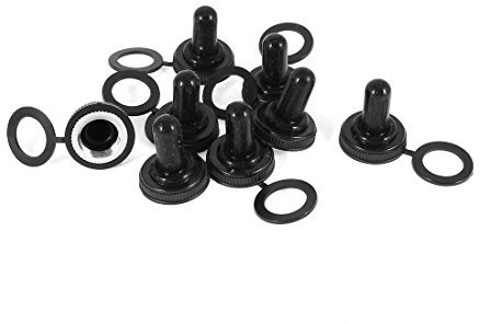 sourcing map 8 Pcs 11mm 0.43 Kippschalter Umschalter Schalter wasserducht Gummikappe Schutz de