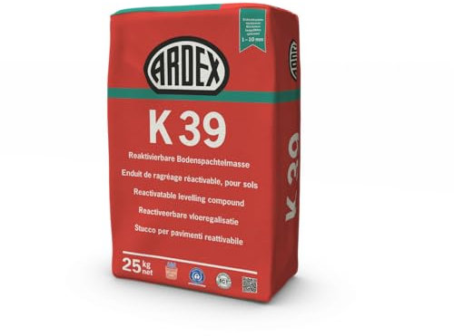 ARDEX K39 MICROTEC Bodenspachtelmasse 25kg Auf Zement-Basis.