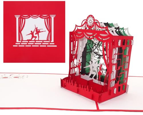 Pop-Up Karte Schwanensee – Ballett“ 3D Geburtstagskarte & Einladungskarte zu Tanz, Theater, Tanzkurs, Tanzen Lernen – als Geschenk & Geschenkgutschein zu Ballettschule, Musical & Tanztheater