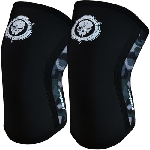 kniebandagen gewichtheben,für Kraftsport kniebeuge,knieschoner krafttraining, Knee Sleeve aus 7 mm Neopren, Unisex