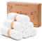 JoJo Jr. Flannel Face Cloth (Pack of 6) Reusable Face Towels(25 * 25 cm) for Washing Face Baby Wash Cloth White Flannels Face Cloth (White, Regular)