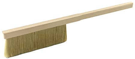 Malerabstauber lang - Tapezierwischer - Lasurwischer - Abstauber - gute Mischung M55, einreihig, langer Buchenholzstiel - Breite 12 mm, Länge 160 mm