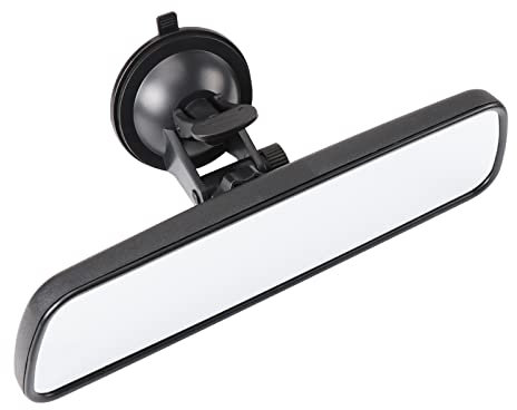 Blendfreier Auto Rückspiegel für den Innenbereich Universal Panorama und Weitwinkelspiegel mit Saugnapf für Auto und Boot.