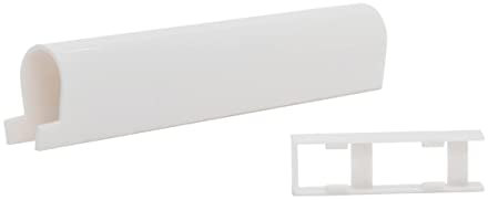 FEPS Cap Abdeckkappen Set zweiteilig Flügellagerkappe weiß passend für Flügellager FE-FL001 Fenster Abdeckkappe