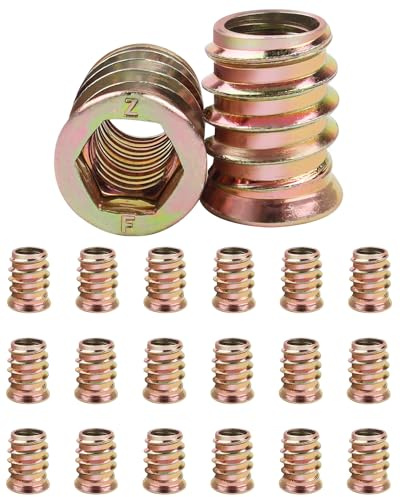 Jeboler skruvmutter M10 x 20 mm, 20 stycken gänginsatser galvaniserade