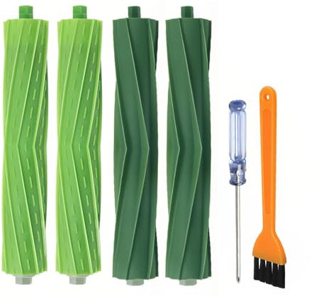 Recambios con 2 Set Cepillo Principal para iRo bot Roomba Cepillo De Rodillo De Recambio, Piezas De Repuesto Cepillo De Casete Para Roomba I7-Kit De Accesorios, Accesorios Compatibles Con E5 E6 i7 i7