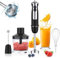 Aptliton 800W Baby Food Blender, 12 Speed Handheld Electric Blender, 5-in-1 Chopper, Whisk & Food Processor for Smoothies, Soups, Sauces, Baby Weaning & Baby Food, Stainless Steel