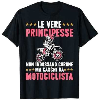 Le Vere Principesse Indossano Caschi da Motociclista Maglietta