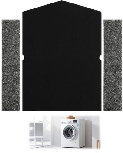 Filtro de secadora compatible con Miele 6057930 + 9688381/9688380 - Filtro de Espuma para Secadoras de Bomba de Calor, Filtro de Pelusas de Alta Eficiencia y Durabilidad