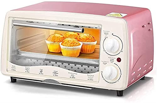 QWAXTRIW Ugn, luft fryers ugn luft fryer, torn låg fett ugn multifunktionell hushåll liten bakmaskin 12l kapacitet 30 minuter timer matvärmare kök matlagningsverktyg rosa halogenugnar luft fryer