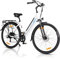 AOIHO 28 E Bike Herren, Elektrofahrrad City E Bike Damen mit 48V 499.2Wh Akku, Bis zu 100KM, 250W Motor, 7-Gang, LCD-Display, Elektrofahrräder mit Tempomat Modus, Pedelec 25 km/h