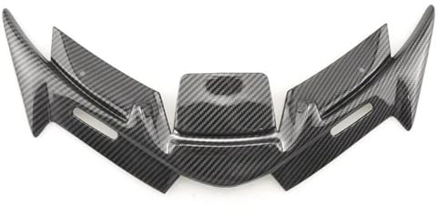 Generico Spoiler alare aerodinamico per Y&amaha R125/R15 V4 2021-2025 Motocicletta Spoiler Anteriore Winglets Protezione Aerodinamica della Calotta del Parafango(Type C)