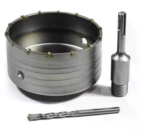 SDS Plus Bohrkrone | Ø 70 mm | Länge 350 mm | Dosenbohrer für Beton, Stein, Ziegel | Profi-Werkzeug für Bohrhammer | langlebig & präzise