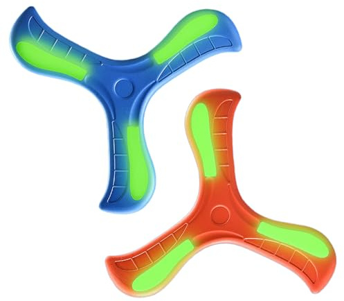 UEKPDM 2 PCS Boomerang, boomerang for Kids, Easy-To-Throw Sonic Booma, frisbee for kids, Outdoor Flying Saucer Toy, Return Boomerang Suitable for Outdoor, Outing, Beach Toys