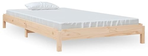 Eleganz Stapelbett 100x200 cm aus Massivholz Kiefer - Platzsparendes Hochbett für Kinder & Jugendzimmer | Langlebig & Natürlich