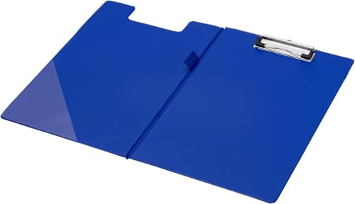 Q-Connect KF01301 Klemm-Mappe mit Folienüberzug - blau
