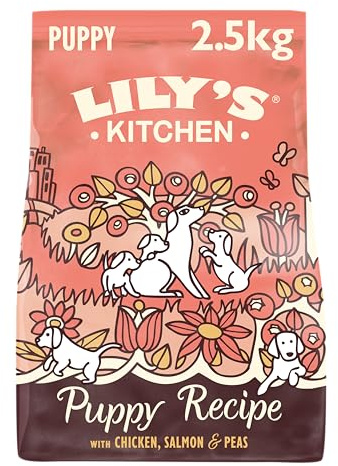 Lily's Kitchen Made with Natural Ingredients Puppy Dry Dog Food Chicken, Salmon & Peas Grain-Free Recipe 2.5kg