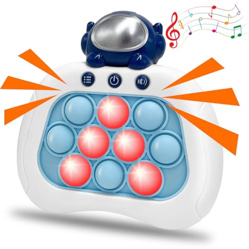 Astronaut Quick Push Bubble Game pop it，Fidget Toys Schnelle ,Anti Stress plopper Spielzeug,schnelle Puzzle-Spielmaschine, Push-Bubble-Stress-Spielzeug,Pop Memory Spiel Geschenk für Jungen, Mädchen.