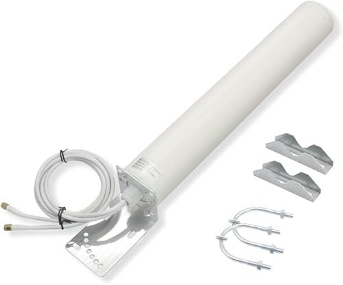 Antenne externe 5G 4G LTE 3G GSM | Étanchéité IP67 | Puissance de gain 18DBI omnidirectionnelle | Antenne extérieure | 1 câble SMA mâle de 5 m