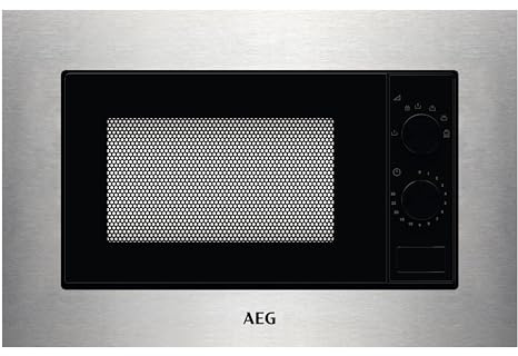 AEG 3000 Series Integrated Microwave Oven MSE1717SM, 17L, Built-in Microwave with, 6 Power Levels, Defrosting, Auto Timer, Audible End Signal, 380x560x300mm, Stainless Steel with Antifingerprint