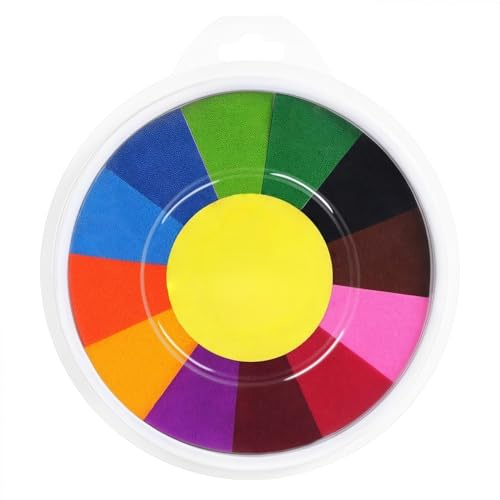 Heanvmyss Stempelkissen,13 Farben Professionelles Fingerabdruck Stempelkissen Kinder,Abwaschbar Stamp Pad für Gummi Stempel DIY Scrapbooking und Karte Machen Dekoration