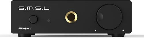 SMSL PH-1 High fidelity MM-Phono amplificatore amplificatore oro 46dB SNR 84dB THD+N 0,008% 6,35 mm jack per cuffie Hi-Res Amp RCA-ingresso/uscita grande volume del palmo singolo amplificatore MM
