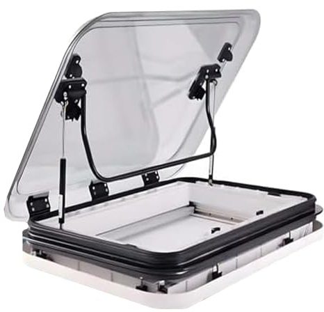 Ventana de Techo para Autocaravana/Caravana con mosquitera antimosquitos, Parasol, Ventana Lateral Exterior, Accesorios para vehículos recreativos (50 * 50 cm)