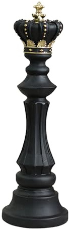 Escultura de Piezas de, de Juego de Estrategia Real, Acento artístico de Resina Premium con Detalles, Figura Decorativa para Sala de Estar, Estudio, Escritorio, Estilo Interior