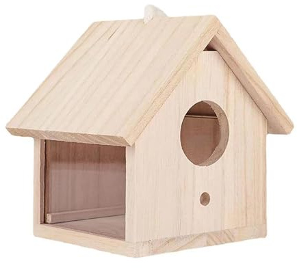 mophrati Nichoir extérieur pour merles Bleus, idéal pour Attirer Les colibris et Autres Petits Oiseaux en quête d'abri. À Suspendre à la fenêtre. Nichoir pour merles Bleus