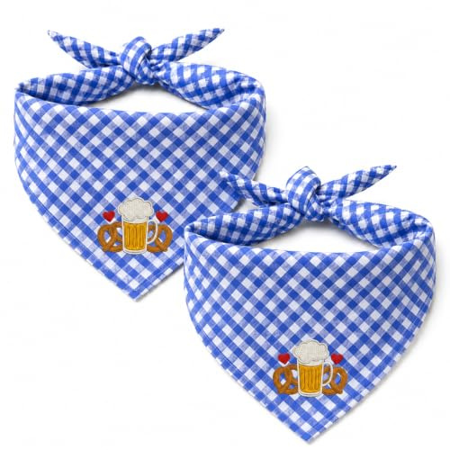 Accessoires de fête de la bière pour tenue de la bière pour femme, 2 foulards