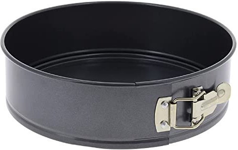 De Buyer - Moule à manqué démontable en acier antiadhésif - Diamètre 24 cm, hauteur 6,7 cm -, Noir