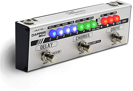 Valeton Dapper Mini Stage Session Gigging Gear Overdrive Distorsione Chorus Ritardo Chitarra Multi-Effetti Pedale
