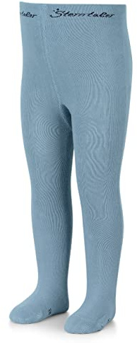 Sterntaler Strumpfhose uni - Baby und Kinder Strumpfhose mit hohem Baumwollanteil (90%) - hautsympathisch - bequeme Passform - pflegeleicht -Babykleidung ab Geburt - Größe 68, Farbe graublau