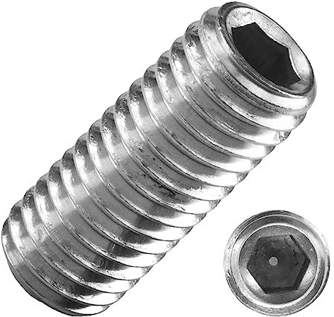 Techtanium Gewindestifte M10 x 40 mm mit Innensechskant u. Kegelkuppe aus Edelstahl A2 (5 Stück) | Versch. Größen & Verpackungseinheiten verfügbar | Madenschrauben | Schraubstifte | DIN 913