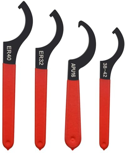 sinzau gänglås, 4 stycken krokar låsverktyg, kroknyckel med näsa, coilover skruvnyckel reparation borttagningsverktyg