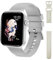 Fitonme Smartwatch Herren Damen(2 Gurte), 1,83'' HD Smart Watch mit Bluetooth-Anruf, Herzfrequenz und Schlafüberwachung, IP67 wasserdicht, 24+ Sportmodi Fitness Tracker Smartwatch iOS Android, Grau