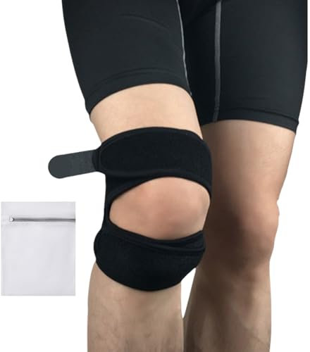 GWAWG sangles de genou pour tendon rotulien, Sangle de Maintien pour tendons rotuliens, Auxiliaire genouillère, soulagement de la douleur au genou réglable