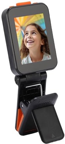 Telefon VLOG Selfie Monitor -skärm, 2 Tum 1080p HD Bluetooth 5.0 Back Camera Phone Visningsskärm med Fällbar Klämma för IOS för Android -smartphones