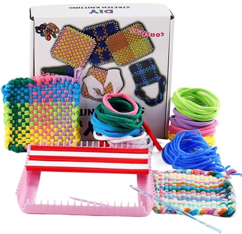 Potholder Weaving Loops - Craft Loops Refill for Potholder Kits | Interactive Fine Motor Skills Toys for Toddler Boys Girls Kids 3+ Years Old | Creative Educational Arts and Crafts 8.46x7.87x2.36in