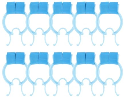 Ciieeo Pinzas para Entrenamiento Respiratorio Pulmonar 16 Unidades Color Azul Material EVA y Pom Compactas y para Uso Casa Viajes y Actividades al Aire Libre