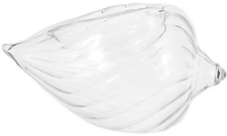 ANDRESLAD Bicchiere da Cocktail a Conchiglia in Vetro Trasparente Tazza per Bevande Estive Design Creativo Bicchiere di Vino Unico per Feste Bar e Uso Domestico
