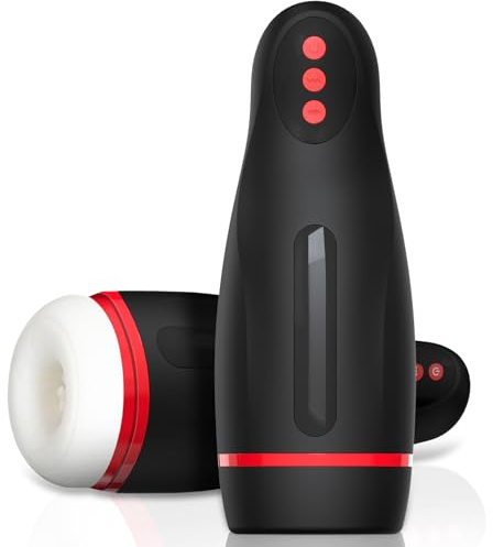 Masturbatore Uomo Vibratore Sex Toys Masturvatore Per Uomo Realista con 10 Vibrazione e 4 Aspirazione Sexytoysys Coppia Masturbazione Maschile Masturbtore Uomo Pene Realistici Silicone Automatici